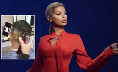 Fansi realizon portretin e Luana Vjollcës në modelin e flokëve të tij