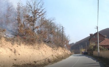 Zjarri përfshinë fshatrat Siqevë e Radashefc të Prishtinës, banorët në rrezik (Video)