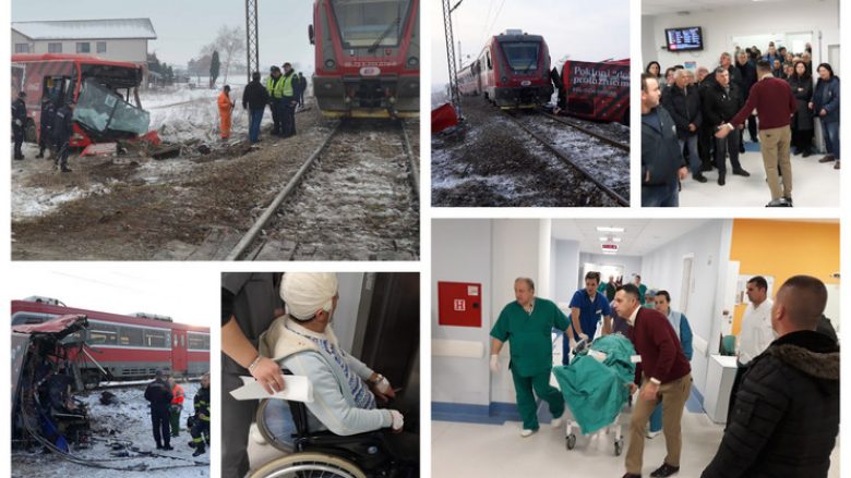 Aksident trafiku në Serbi, treni ndan në dysh autobusin – 5 të vdekur dhe 33 të lënduar (Foto)