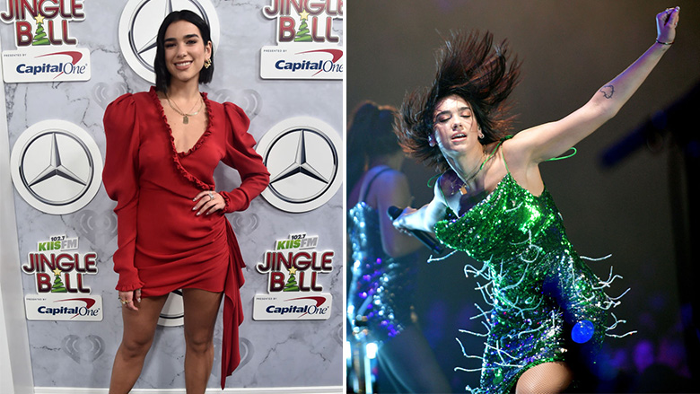 Në atmosferën e festave të fundvitit, Dua Lipa mahnit me dukjen dhe performancën e saj në eventin “Jingle Ball”