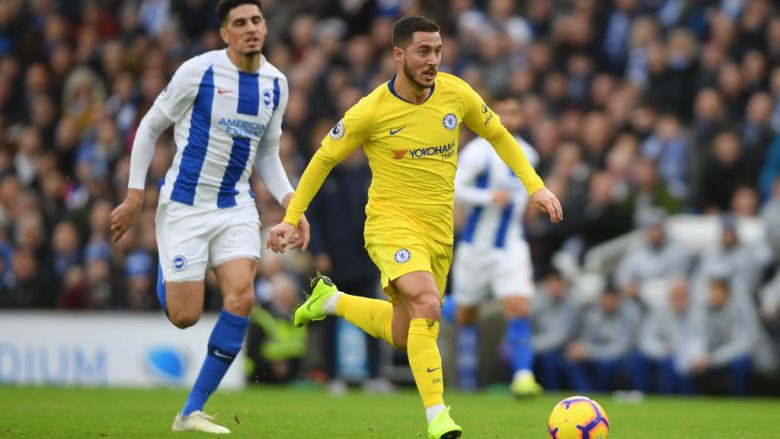 Brighton 1-2 Chelsea: Notat e lojtarëve, Hazard më i miri