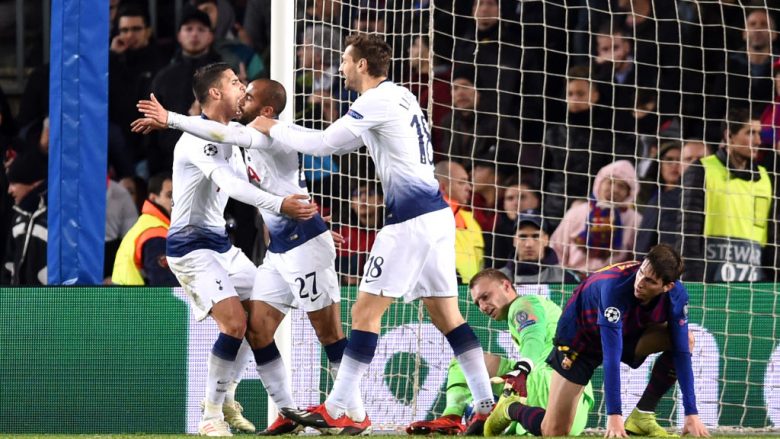 Tottenhami barazon me Barcelonën dhe kalon në mesin e 16 më të mirave të Evropës