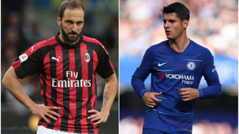 Chelsea dhe Milani në bisedime për shkëmbimin Higuain-Morata