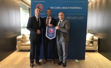 Presidenti i UEFA-S, Ceferin i jep përkrahje të fuqishme presidentit Ademi dhe FFK-së