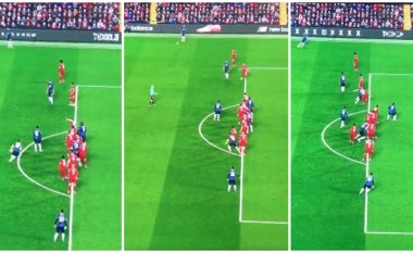 Tifozët e Liverpoolit të mahnitur nga mënyra se si Mane vendosi Lukakun në pozitë jashtë loje, që në fund rezultoi me anulim goli për Djajtë e Kuq