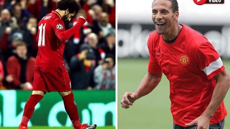 Tifozët e Liverpoolit nuk mund ta besojnë se legjenda e Manchester United, Rio Ferdinand iu gëzua aq shumë golit të Mohamed Salah