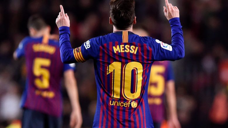 Messi shënoi golin e 15-të në La Liga këtë sezon, vendos një rekord të paparë