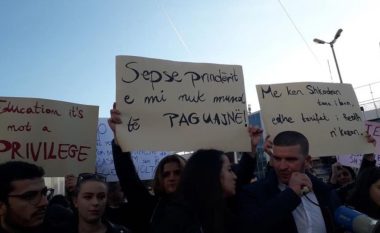Vazhdon protesta e studentëve në Tiranë, sot dita e shtatë
