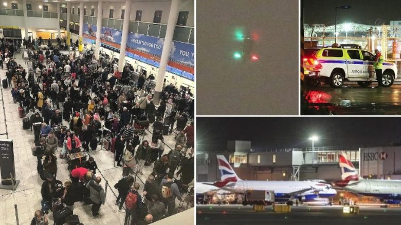 Droni shkakton kaos në aeroportin e dytë më të ngarkuar në Britani, policia thotë se nuk mund ta rrëzojnë atë (Foto/Video)