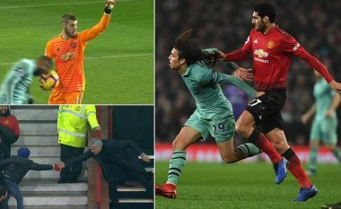 Kapja për flokë e Fellainit ndaj Guendouzit, goditja me top e Mourinhos ndaj një fëmije, vjedhja e Lacazette dhe goli i bukur i anuluar i Mkhitaryan