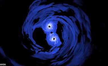 Shkencëtarët zbuluan bashkimin e dy vrimave të zeza, që ka ndodhur para nëntë miliardë vitesh (Foto)