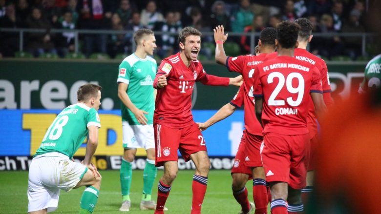 Bayerni fiton me vështirësi në udhëtim te Werderi