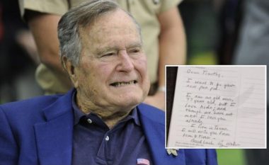 George H.W. Bush fshehurazi sponsorizoi një fëmijë për 10 vjet – zbulohet kush ishte ai dhe njëra nga letrat që ia dërgoi atij (Foto)