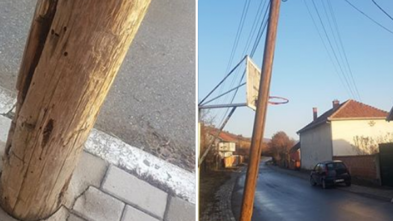 Shtylla elektrike rrezikon banorët e fshatit Lebanë