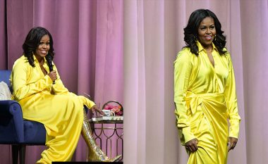 Michelle Obama mund të vesh çfarëdo që dëshiron tani, çizmet e saj katër mijë euroshe rrëmbejnë vëmendjen e të gjithëve