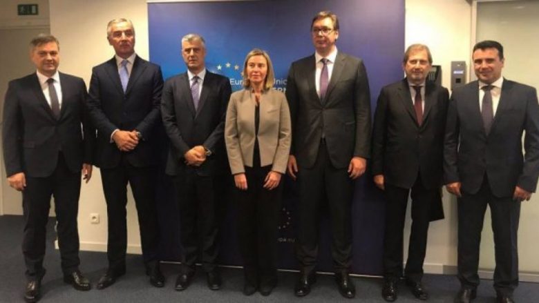 Mogherini thotÃ« se liderÃ«t e Ballkanit PerÃ«ndimor mbÃ«shtesin marrÃ«veshjen KosovÃ« â€“ Serbi