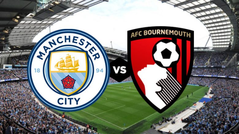 Manchester City – Bournemouth, formacionet zyrtare