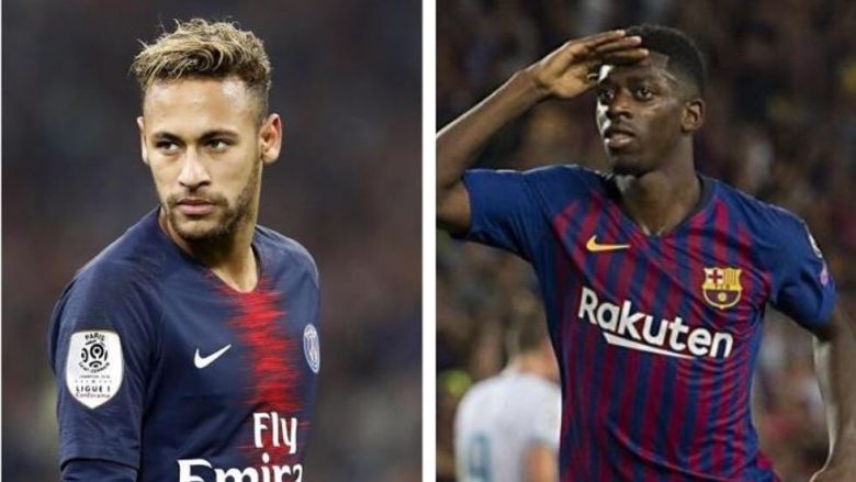 Barcelona dhe PSG diskutojnë shkëmbimin Dembele-Neymar