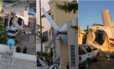 Katër të vdekur pas rrëzimit të një aeroplanit mbi banesa në Meksikë (Video)