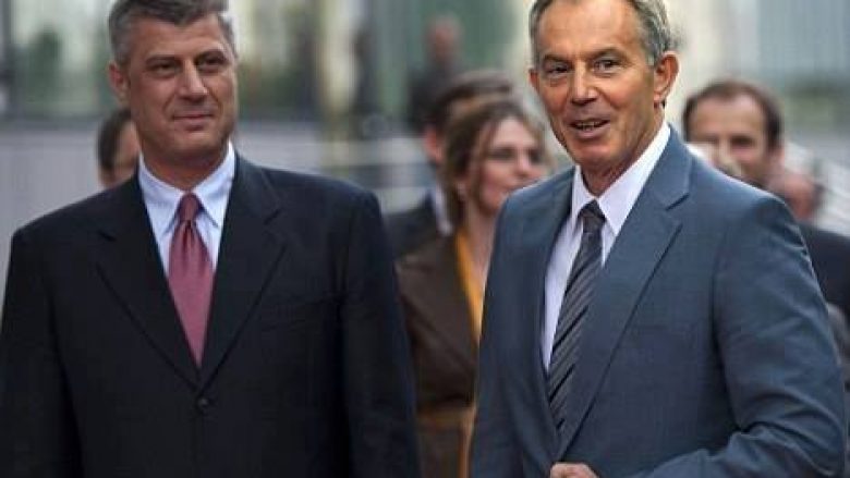 Thaçi: Blair mbështet dialogun për marrëveshjen përfundimtare Kosovë-Serbi
