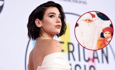 Dua Lipa publikon një fotografi të rrallë nga fëmijëria, kur si fëmijë fotografohej me babadimrin