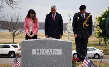 Thaçi: Senatorin McCain do ta kujtojmë si mbështetës të çlirimit të Kosovës