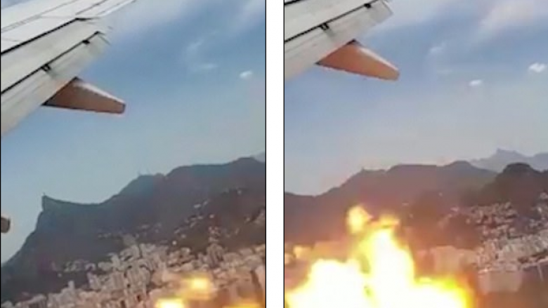 Motori i aeroplanit merr flakë gjatë fluturimit, piloti detyrohet të bëjë ulje emergjente – pasagjerët filmojnë gjithçka (Video)