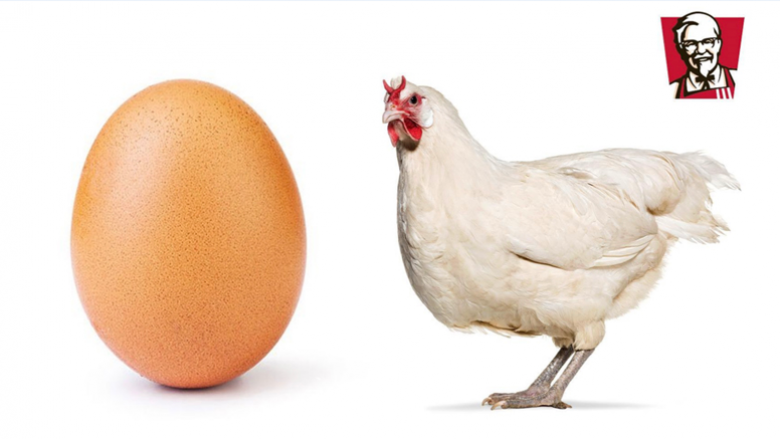 Pas rekordit historik të vezës në Instagram, reagon KFC: Ne e dimë kush është e para (Foto)