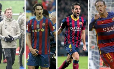 Top 10 blerjet më të bujshme të Barcelonës – De Jong futet në mesin e yjeve si Ibrahimovic, Suarez e Neymar   