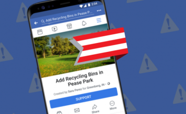 Facebook me funksion të ri për mbështetjen e kauzave