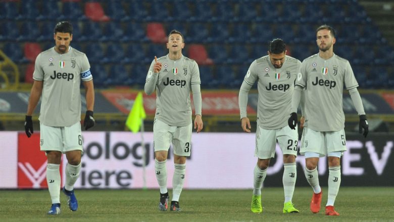 Juventusi fiton me lehtësi ndaj Bolognas, kalon në çerekfinale të Kupës së Italisë