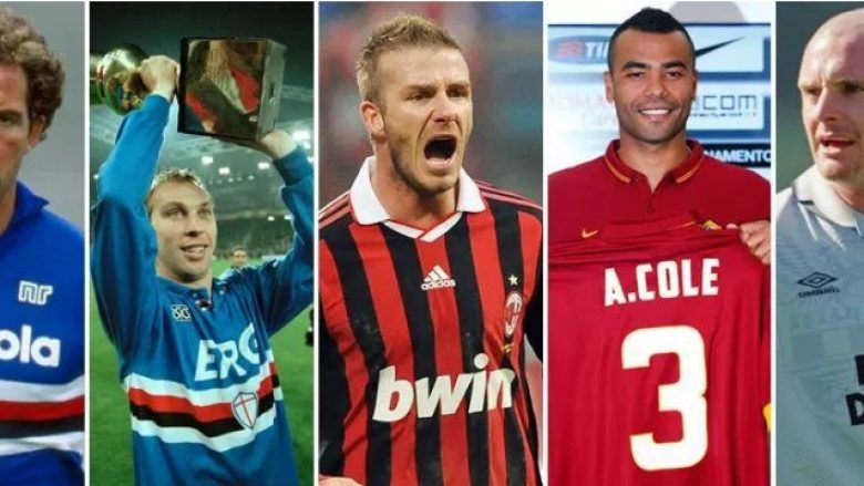 Nga Beckham te Gazza dhe nga Ince te Cole – këta janë dhjetë yjet britanikë që u përpoqën të luajnë në Itali