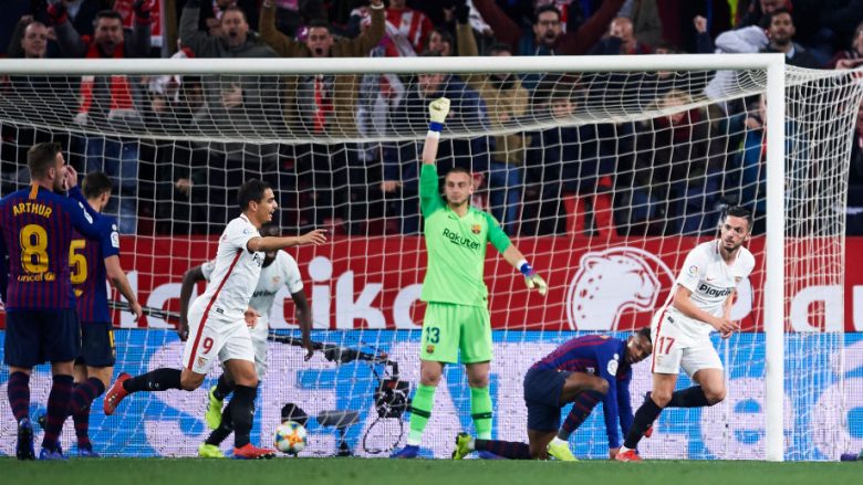 Sevilla mposht Barçën në ndeshjen e parë në çerekfinale të Kupës së Mbretit