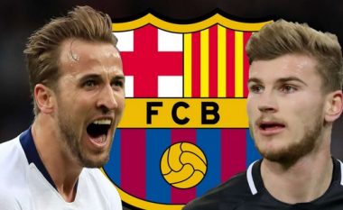Kane dhe Werner në listën e ngushtë të Barcelonës, edhe katër sulmues tjetër alternativa