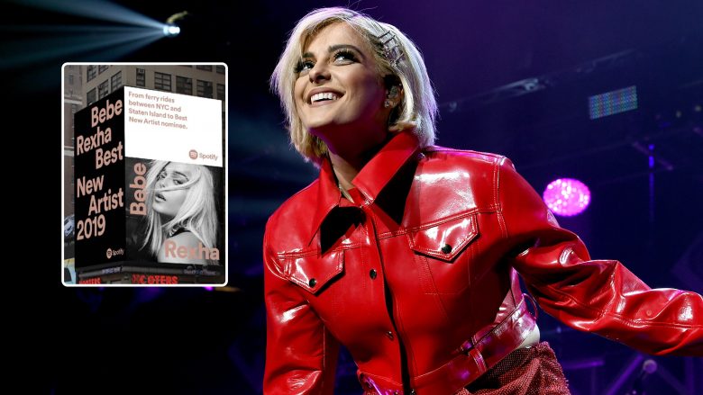 Edhe Bebe Rexha në ‘billboard’-in e “Times Square” në New York