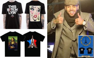 Chris Brown nxjerr në shitje bluza me shkrime ofenduese ndaj 24-vjeçares që e akuzoi për përdhunim