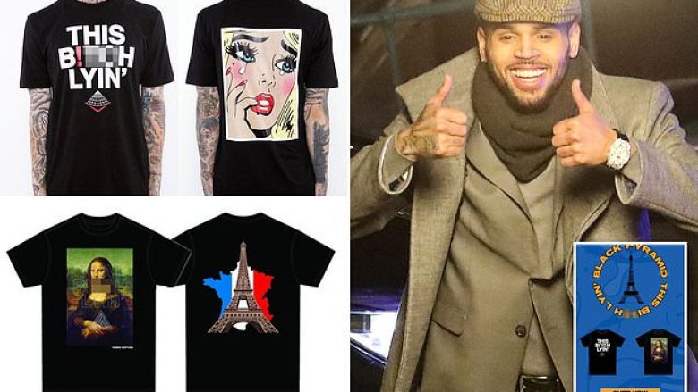 Chris Brown nxjerr në shitje bluza me shkrime ofenduese ndaj 24-vjeçares që e akuzoi për përdhunim