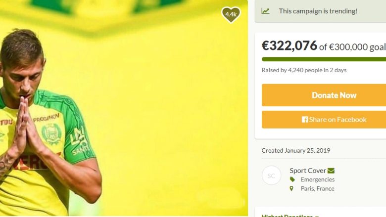 Bota e futbollit bëhet bashkë për Sala: Donacionet kalojnë shifrën e 300 mijë eurove, Mbappe më zemërgjeri