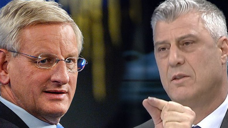 Thaçi për Carl Bildt: Më erdhi në zyrë për ndarjen e Kosovës, nuk pranova
