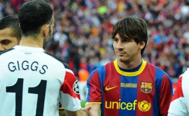 Messi afër të barazojë rekordin e Giggsit