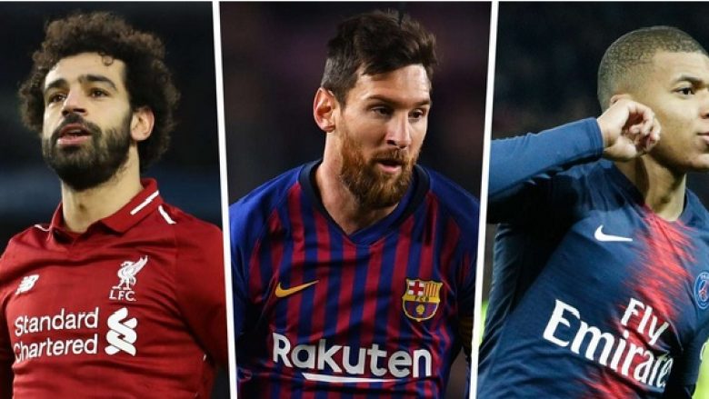 Gara për ‘Këpucën e Artë’ 2018-19: Messi, Mbappe, Ronaldo dhe të tjerët