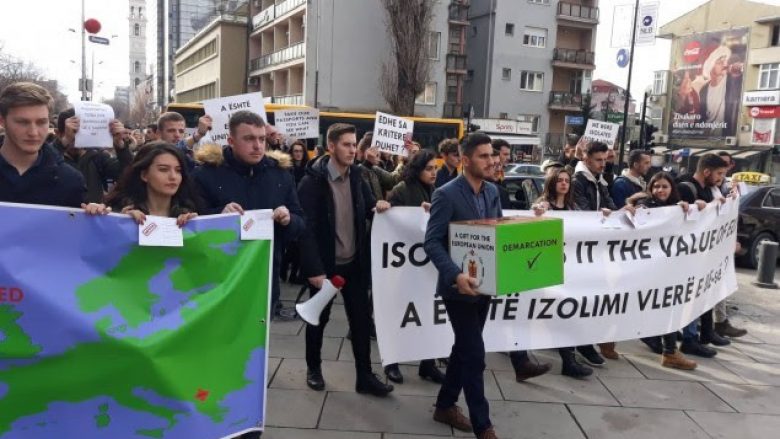 Protestë për të kërkuar liberalizimin e vizave