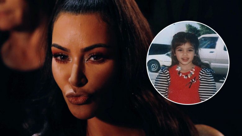 Kim Kardashian publikon një fotografi të rrallë nga fëmijëria, kujton kohën që kalonte te gjyshja në San Diego