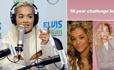 Edhe Rita Ora pranon sfidën "10 Years Challenge", tregon dukjen e saj 10 vite më parë