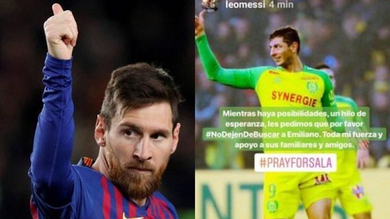 Messi: Për sa kohë ka një shans, një fije shprese, ne lutemi për Salan  