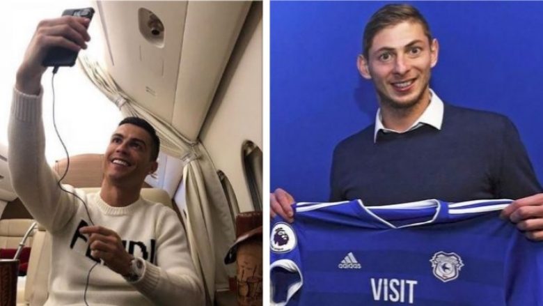 Ronaldo kritikohet për “mungesë klasi” pas postimit të një foto nga aeroplani privat në ditën që është zhdukur Sala