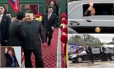 Zyrtari i Koresë së Veriut, fillon të vrapojë kur e kupton se kishte ngecur disa metra pas Kim Jong-Un (Foto/Video)