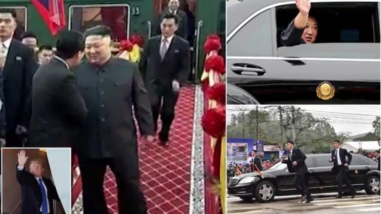 Zyrtari i Koresë së Veriut, fillon të vrapojë kur e kupton se kishte ngecur disa metra pas Kim Jong-Un (Foto/Video)