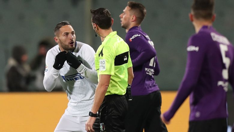 Dënohet gjyqtari i ndeshjes Fiorentina-Inter: Tri xhiro në Serie A dhe asnjë ndeshje referim për zikaltrit në këtë sezon