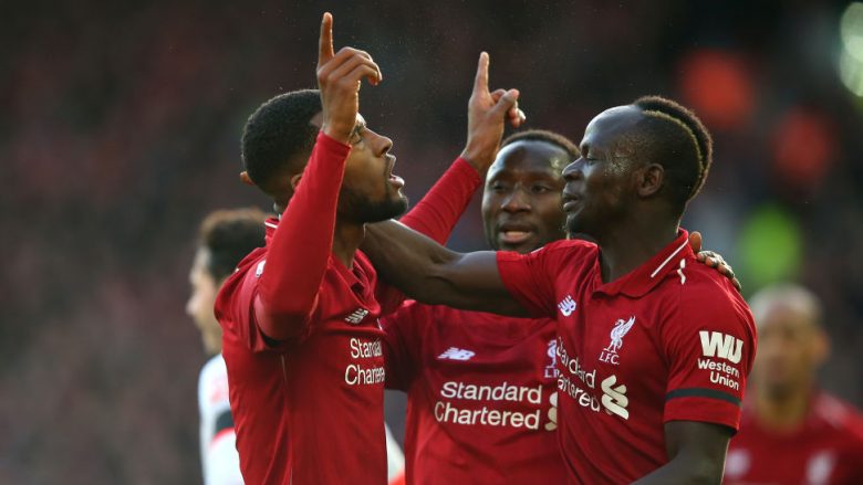 Liverpooli i kthehet primatit në Ligën Premier pas fitores ndaj Bournemouthit, gati për derbin ndaj Unitedit